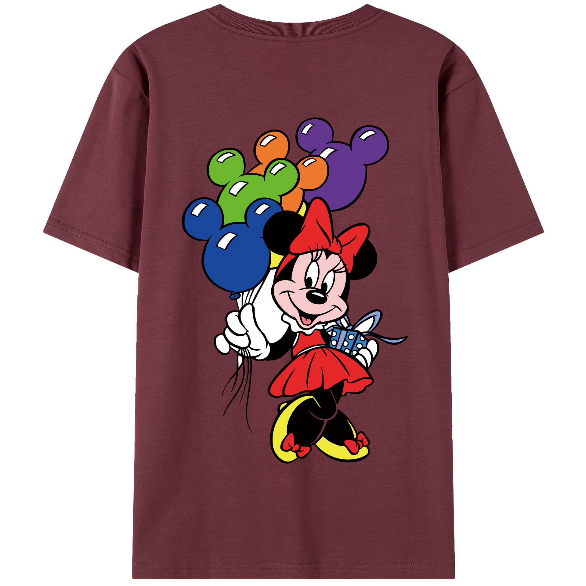 （画像用） ミッキーマウス Mickey Mouse 綿100％半袖Tシャツ（背面プリント）
